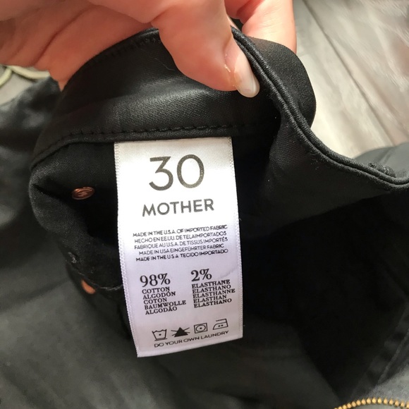 MOTHER Highwaisted cutoff short in Dare I be Happy - Picture 5 of 13